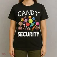 Candy Security Halloween Costume Party T-Shirt thumb 4