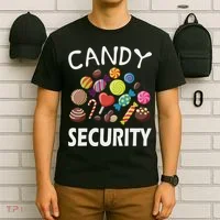 Candy Security Halloween Costume Party T-Shirt thumb 6