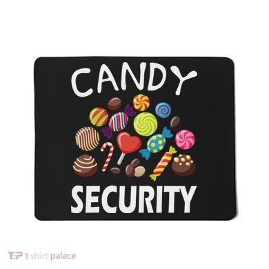 Candy Security Halloween Costume Party Mousepad