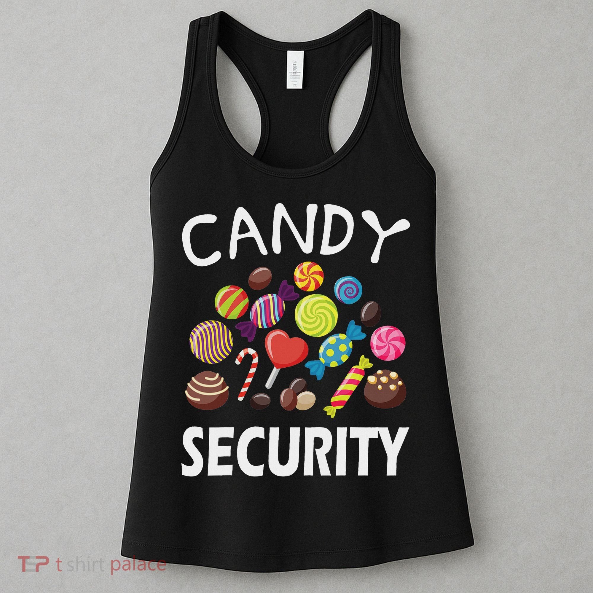Candy Security Halloween Costume Party Women's Tank Top