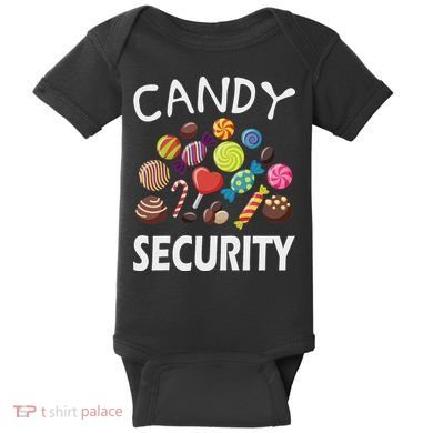Candy Security Halloween Costume Party Baby Bodysuit