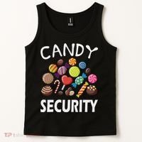 Candy Security Halloween Costume Party Tank Top thumb 2