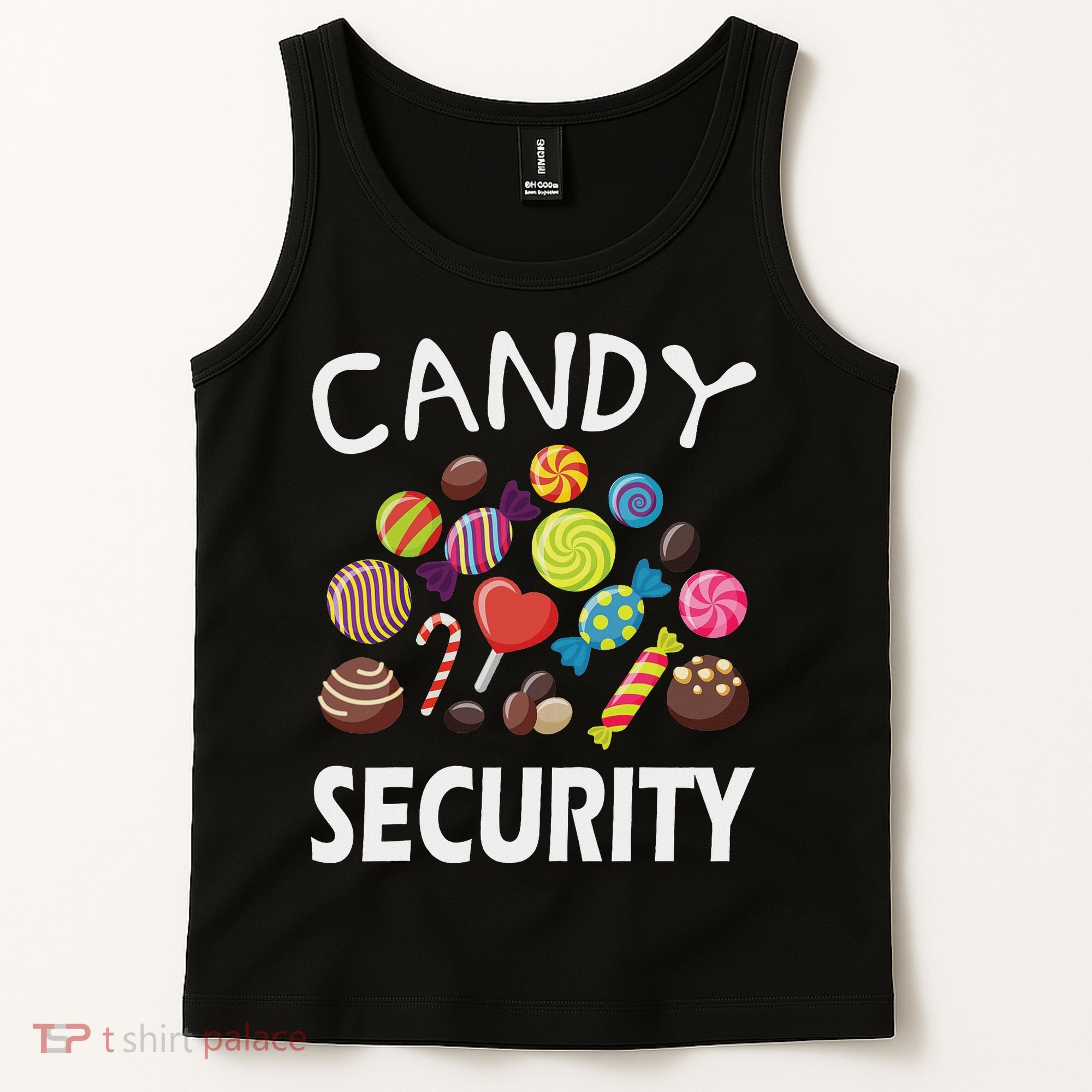 Candy Security Halloween Costume Party Tank Top