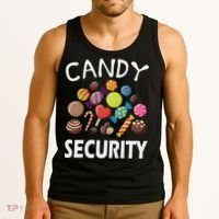 Candy Security Halloween Costume Party Tank Top thumb 3