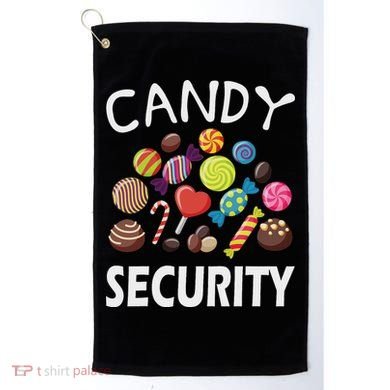 Candy Security Halloween Costume Party Golf Towel