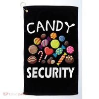 Candy Security Halloween Costume Party Golf Towel thumb 0