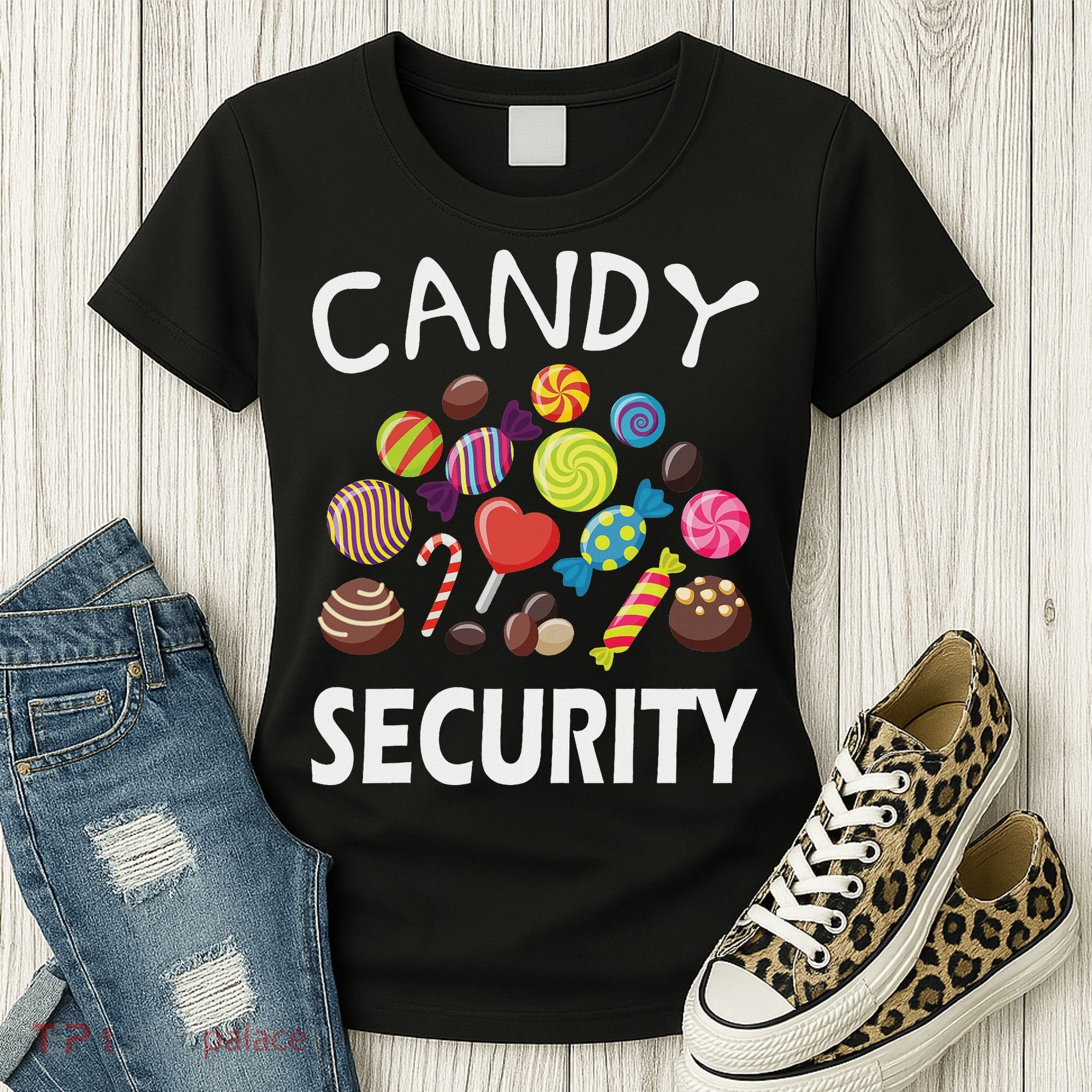 Candy Security Halloween Costume Party Women's T-Shirt