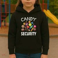 Candy Security Halloween Costume Party Kids Hoodie thumb 3