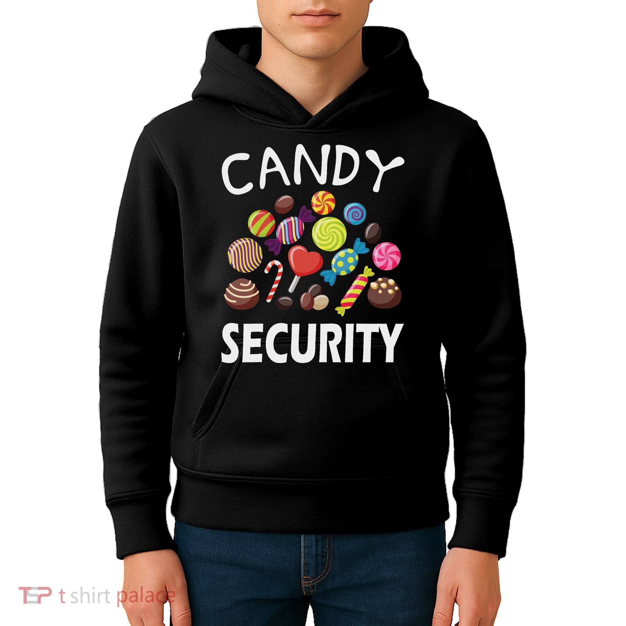 Candy Security Halloween Costume Party Kids Hoodie