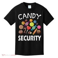 Candy Security Halloween Costume Party Kids T-Shirt thumb 0
