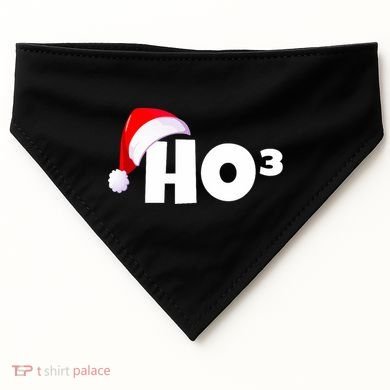 Christmas Santa Hohoho Math & Physics Joke USA-Made Doggie Bandana