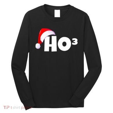 Christmas Santa Hohoho Math & Physics Joke Long Sleeve Shirt