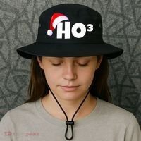 Christmas Santa Hohoho Math & Physics Joke Bucket Hat thumb 3