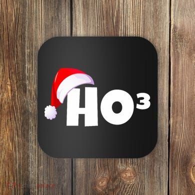 Christmas Santa Hohoho Math & Physics Joke Coaster