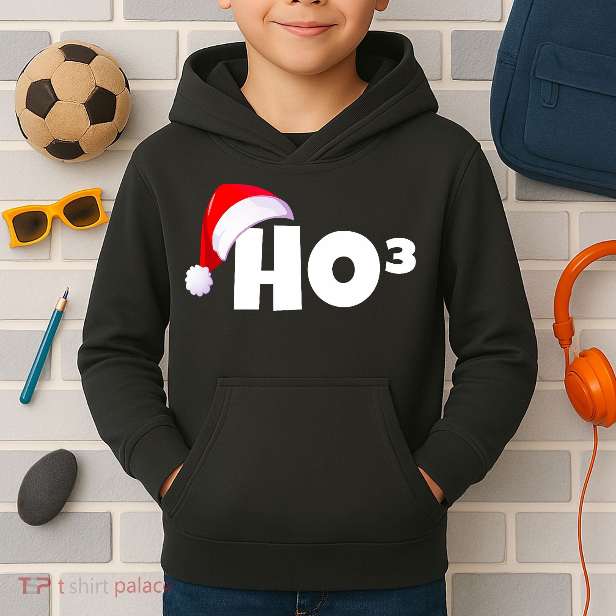 Christmas Santa Hohoho Math & Physics Joke Kids Hoodie