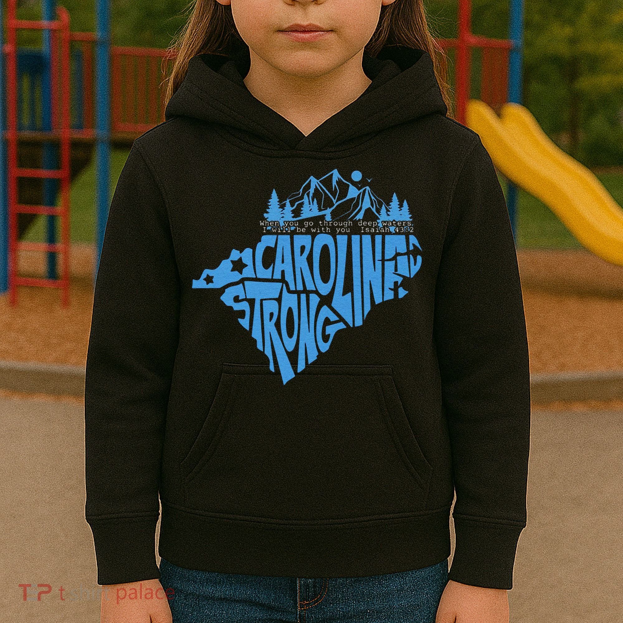 Carolina Strong Hurricane Relief Western Nc Kids Hoodie