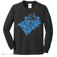 Carolina Strong Hurricane Relief Western Nc Kids Long Sleeve Shirt thumb 0