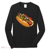 Chicago Style Hot Dog Lover Long Sleeve Shirt thumb 0