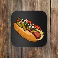 Chicago Style Hot Dog Lover Coaster thumb 0