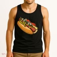 Chicago Style Hot Dog Lover Tank Top thumb 3
