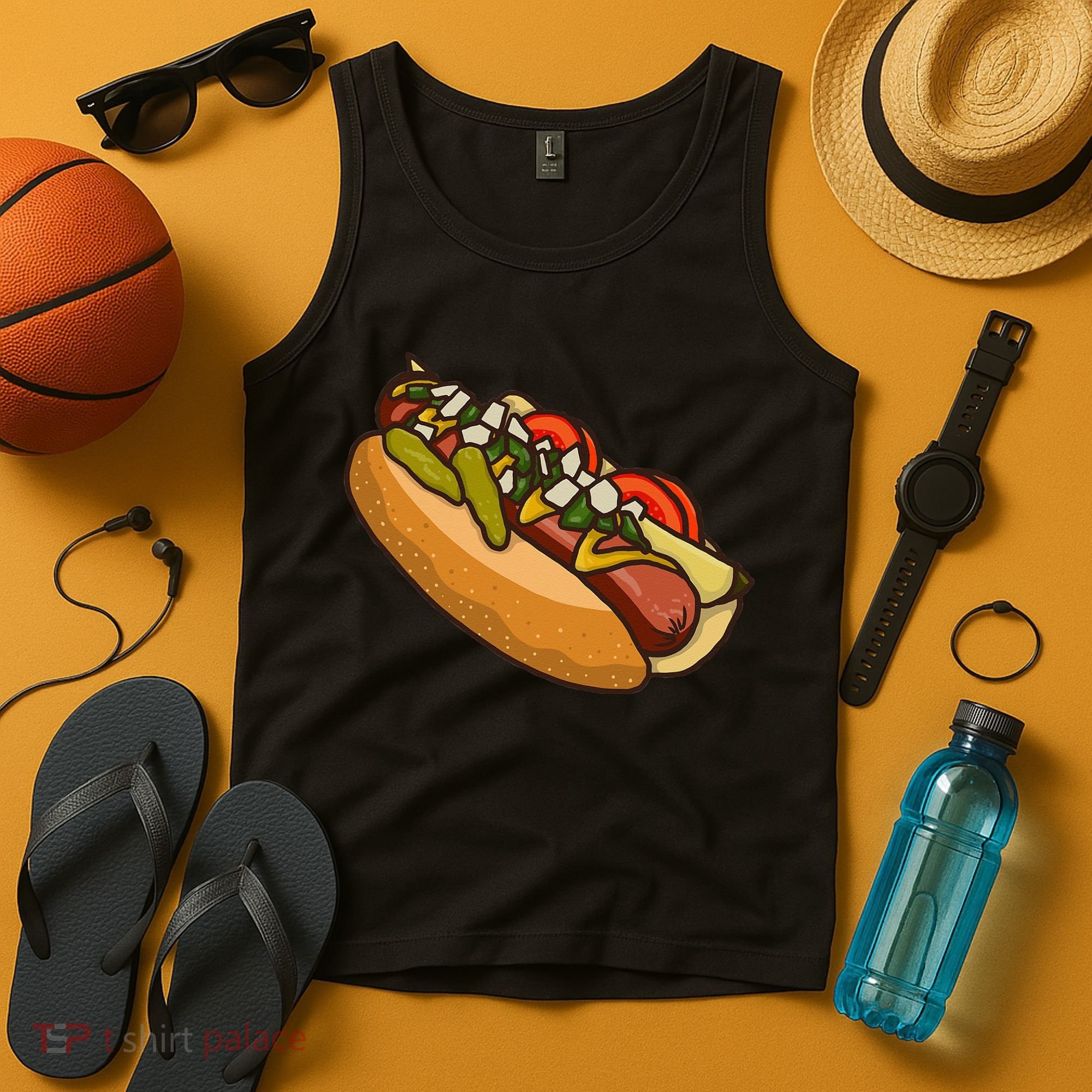 Chicago Style Hot Dog Lover Tank Top