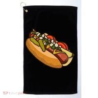 Chicago Style Hot Dog Lover Golf Towel thumb 0
