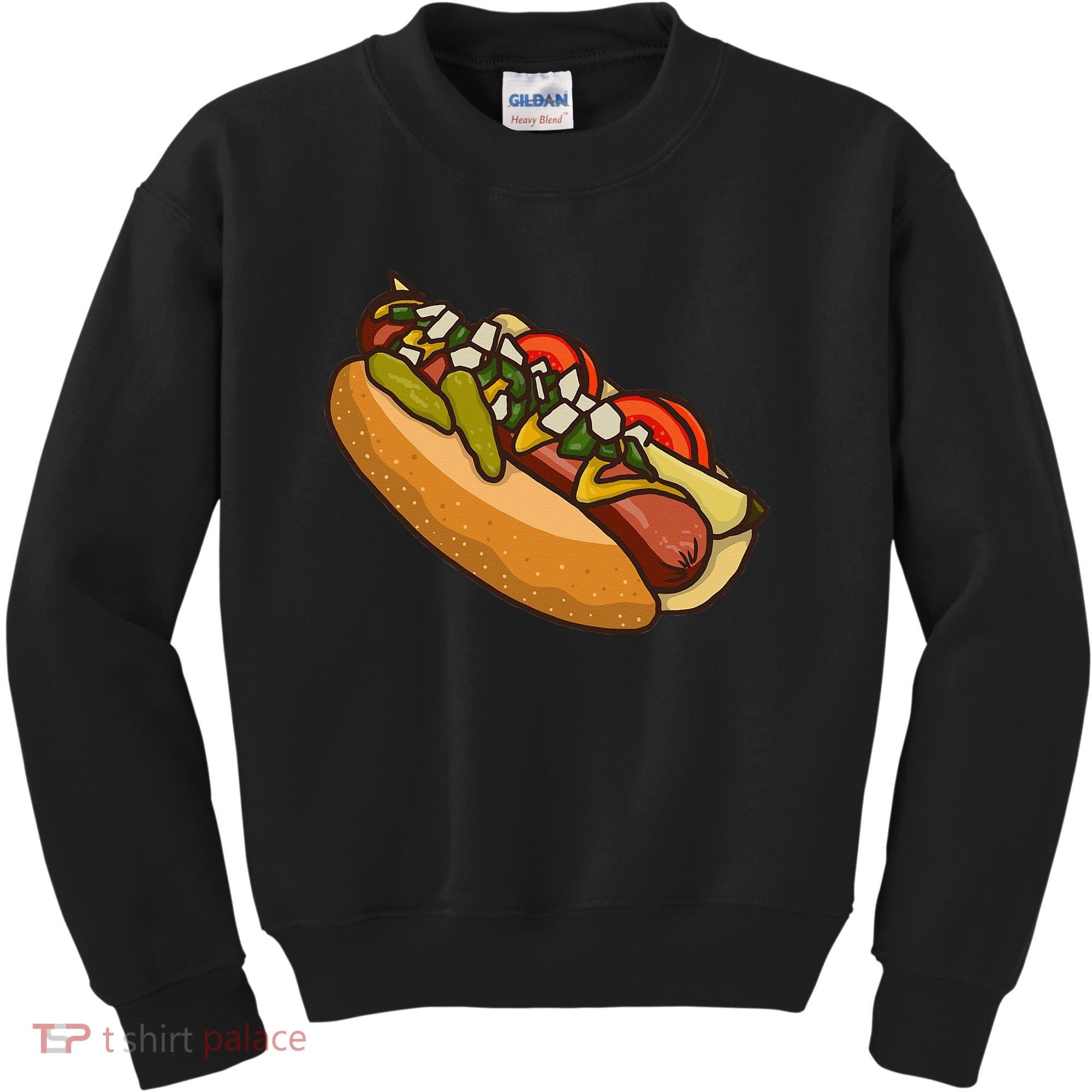 Chicago Style Hot Dog Lover Kids Sweatshirt