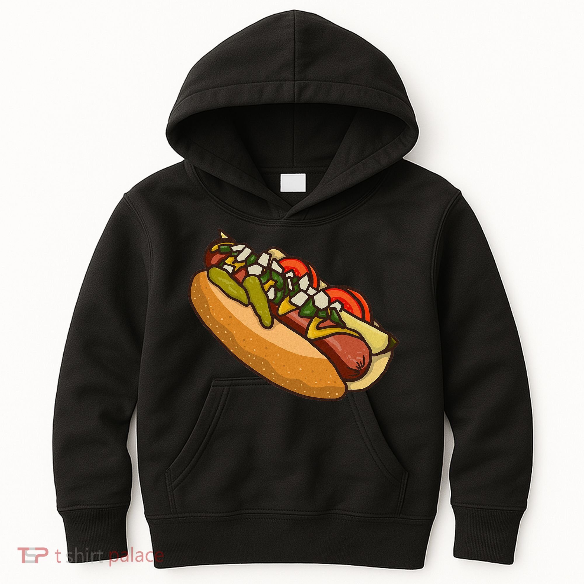 Chicago Style Hot Dog Lover Kids Hoodie