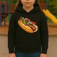 Chicago Style Hot Dog Lover Kids Hoodie thumb 3