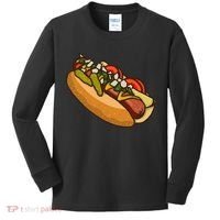Chicago Style Hot Dog Lover Kids Long Sleeve Shirt thumb 0