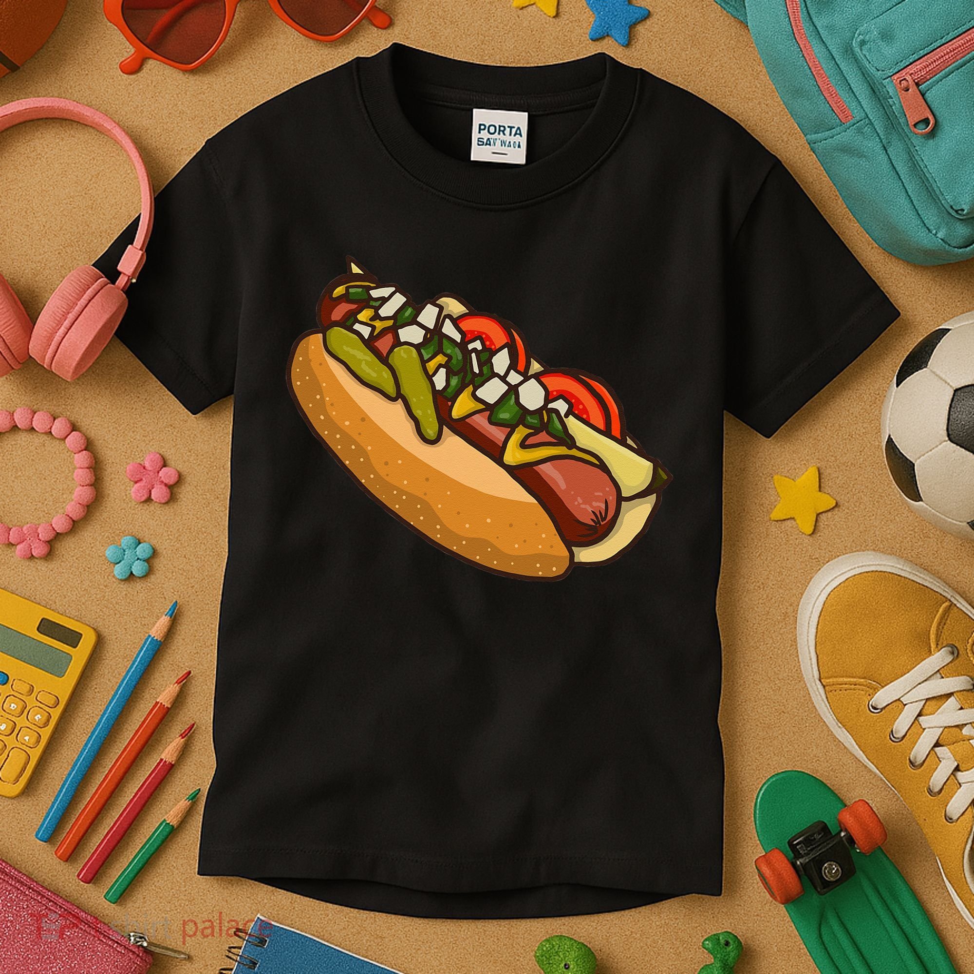 Chicago Style Hot Dog Lover Kids T-Shirt