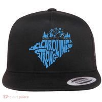 Carolina Strong Hurricane Relief Western Nc Flat Bill Trucker Hat thumb 0