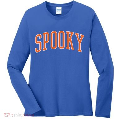 Classic Spooky Halloween Season Cute Gift Women's Long Sleeve Shirt