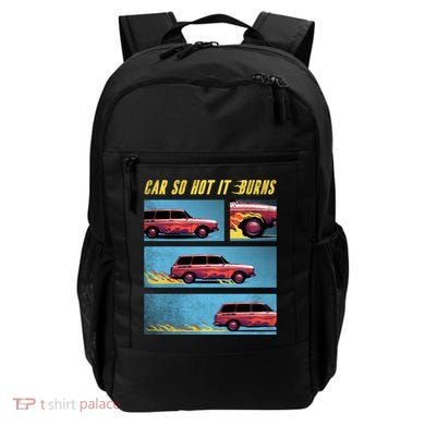 Car So Hot It Burns Comic Backpack