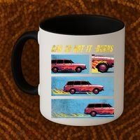 Car So Hot It Burns Comic Coffee Mug thumb 2