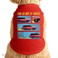Car So Hot It Burns Comic Doggie Tank thumb 0