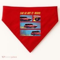 Car So Hot It Burns Comic USA-Made Doggie Bandana thumb 0