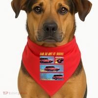 Car So Hot It Burns Comic USA-Made Doggie Bandana thumb 1