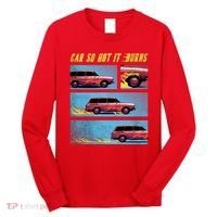 Car So Hot It Burns Comic Long Sleeve Shirt thumb 0