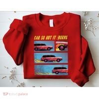 Car So Hot It Burns Comic Sweatshirt thumb 2