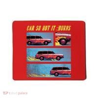 Car So Hot It Burns Comic Mousepad thumb 0
