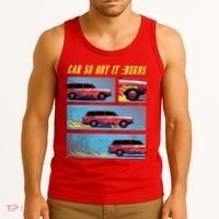 Car So Hot It Burns Comic Tank Top thumb 3