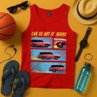 Car So Hot It Burns Comic Tank Top thumb 4
