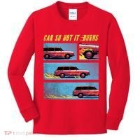 Car So Hot It Burns Comic Kids Long Sleeve Shirt thumb 0