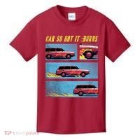 Car So Hot It Burns Comic Kids T-Shirt thumb 0