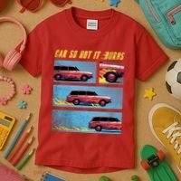 Car So Hot It Burns Comic Kids T-Shirt thumb 3