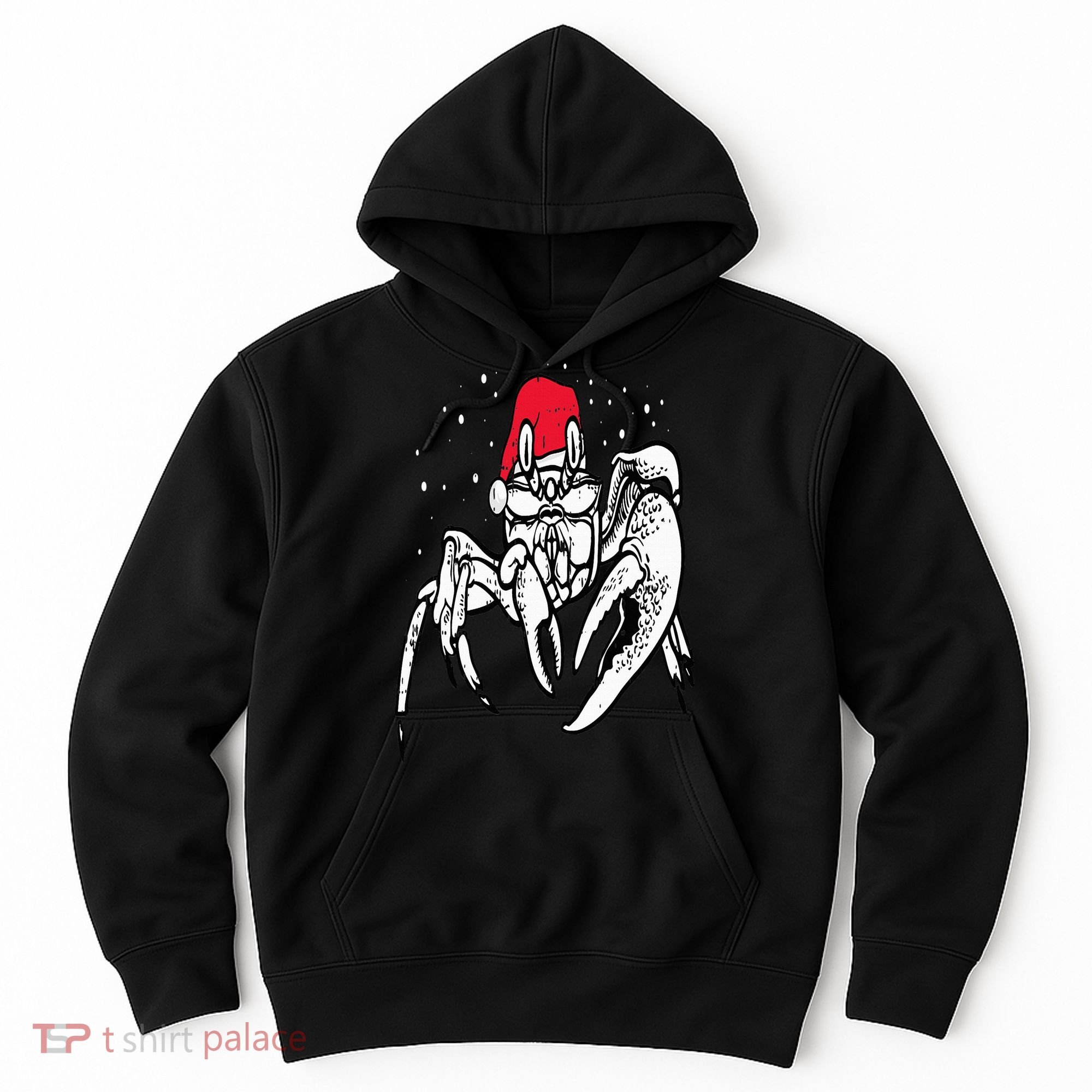 Crab Santa Hat Christmas Pajama XMas Holiday Animal Hoodie