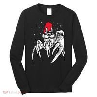 Crab Santa Hat Christmas Pajama XMas Holiday Animal Long Sleeve Shirt thumb 0