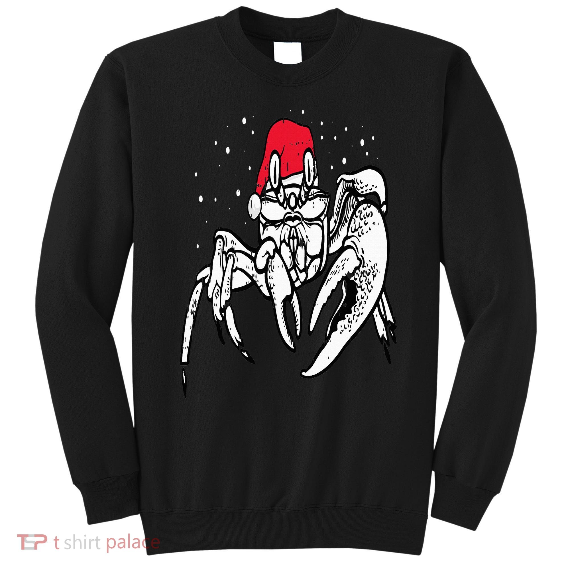 Crab Santa Hat Christmas Pajama XMas Holiday Animal Sweatshirt