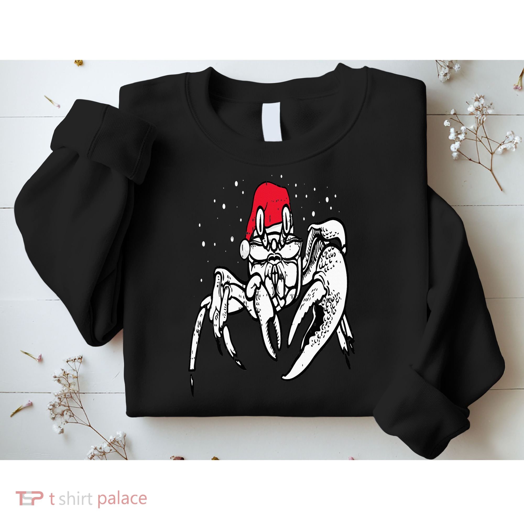 Crab Santa Hat Christmas Pajama XMas Holiday Animal Sweatshirt